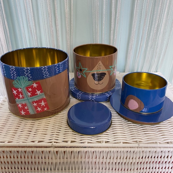 Three Tier Bear Storage Tin Can - Picture 5 of 17